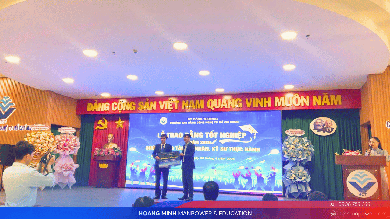 Hoàng Minh & Cao Đẳng Công Nghệ Tp.HCM_ Mở Ra Lộ Trình Liên Thông – Thực Tập – Làm Việc Tại Đài Loan