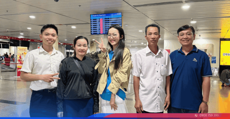 Hoàng Minh tiễn bay học viên sang Nhật Bản Bắt đầu hành trình học tập và làm việc tại môi trường quốc tế