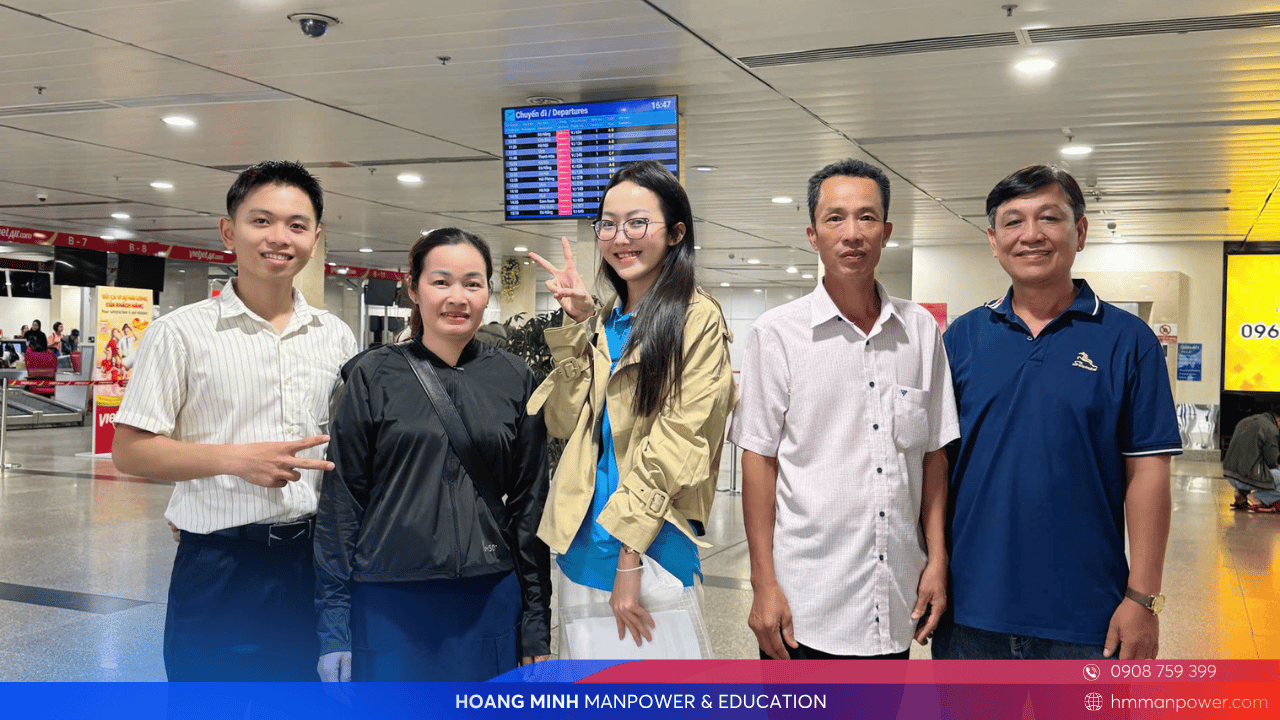 Hoàng Minh tiễn bay học viên sang Nhật Bản Bắt đầu hành trình học tập và làm việc tại môi trường quốc tế