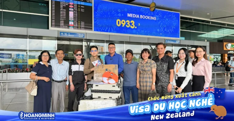 Nguyễn Duy Khang chính thức xuất cảnh du học New Zealand