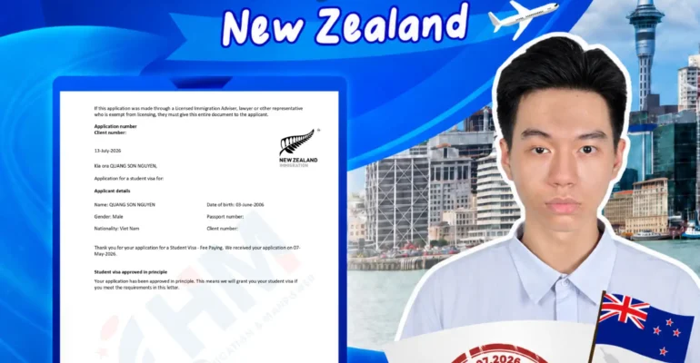 Visa du học nghe new zealand