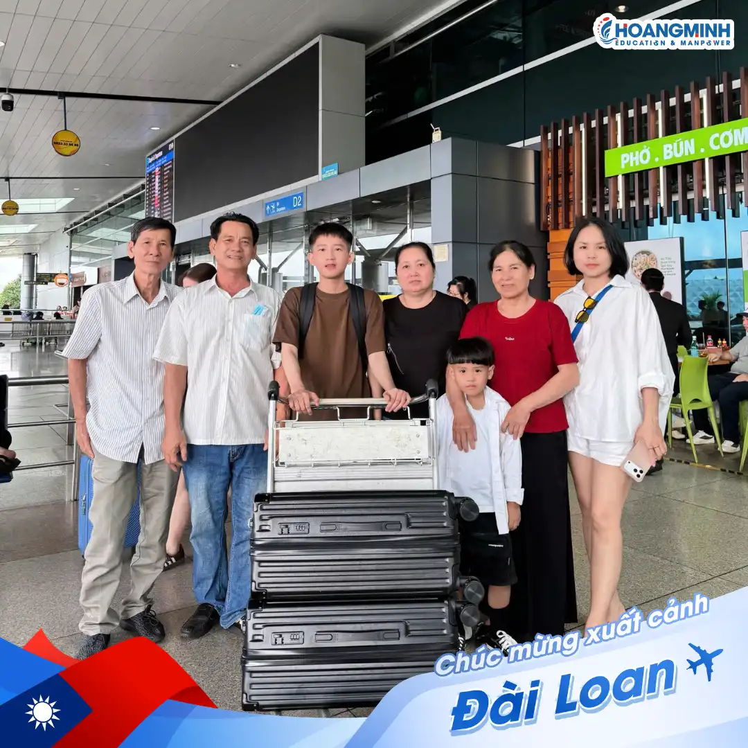 Dương Quốc Duy Chính Thức Lên Đường Sang Đài Loan Hệ 1+4 Tại Trường Tịnh Nghi