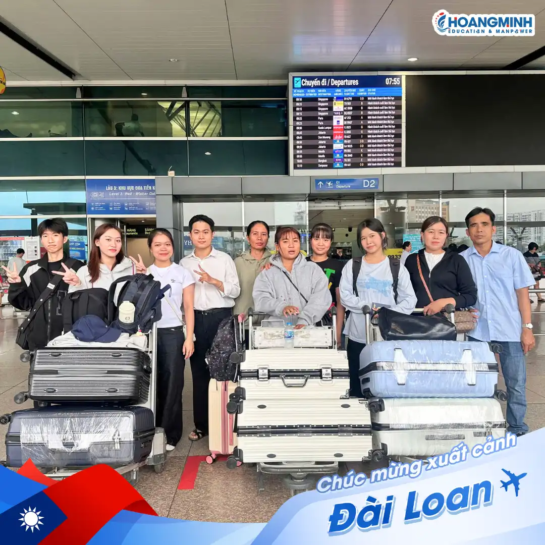 4 Học Viên Hoàng Minh Chính Thức Lên Đường Sang Đài Loan Học Tập Tại Trường Đông Nam