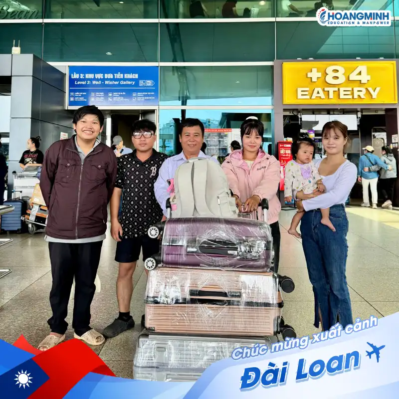 Nguyễn Thị Cẩm Tú Chính Thức Lên Đường Sang Đài Loan Hệ 1+4 Trường Đức Dục