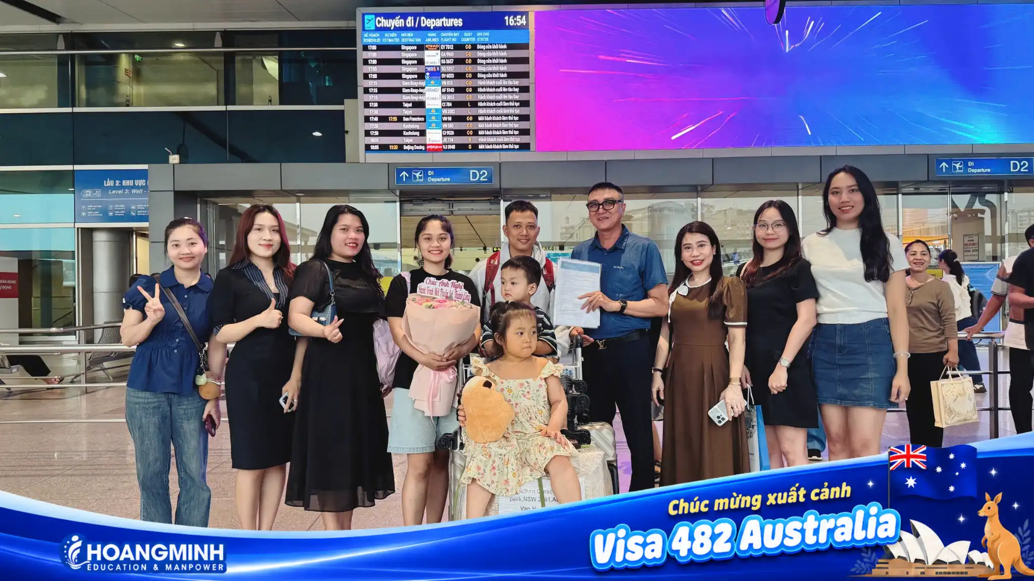 Nguyễn Hữu Nghị Chính Thức Lên Đường Sang Úc Theo Visa 482 SID Ngành Đá